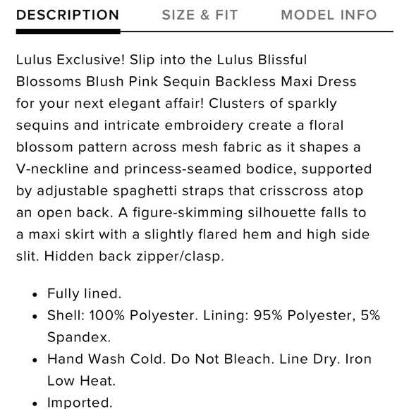 Lulus Blissful Blossoms Blush Pink Sequin Backless Maxi Dress - Picture 6 of 7